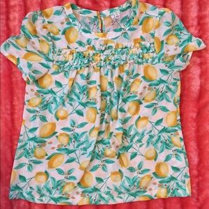 Semi Sheer Lemon Top